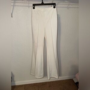 Elegant White Women's Flared Pants